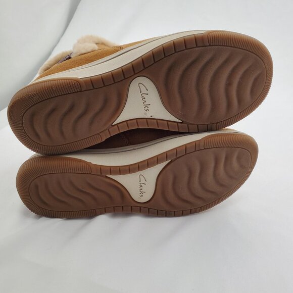 Clark Cloudsteepers Breeze Fur Ankle Boots with Faux-fur cuff! 6 - Picture 6 of 9